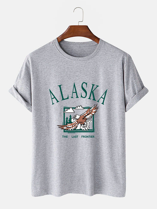 Alaska Eagle Print T-Shirt