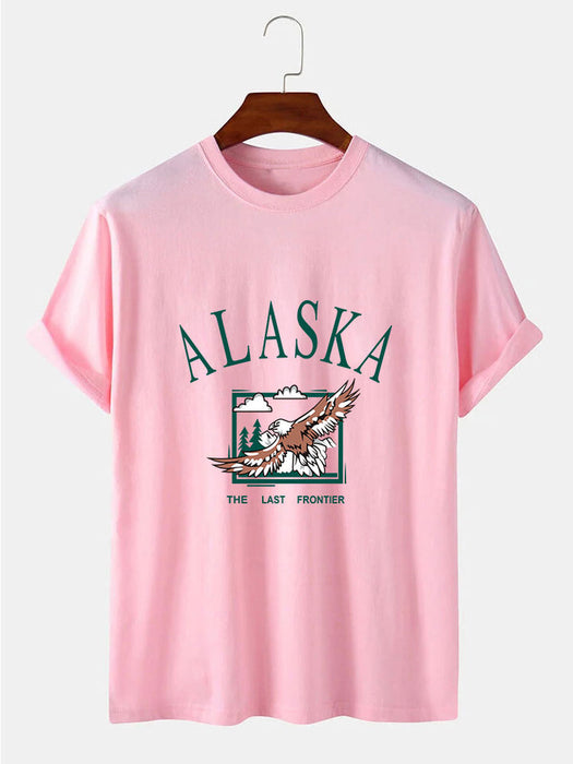 Alaska Eagle Print T-Shirt