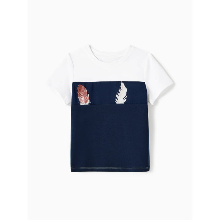 Allover Feather Printed Family Matching Set