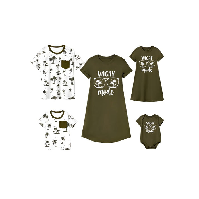 Allover Printed Matching Family Set