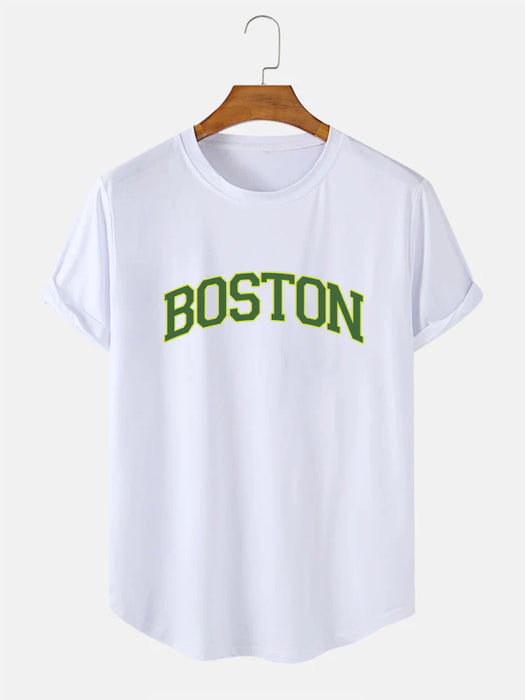 Boston Green Print T-Shirt