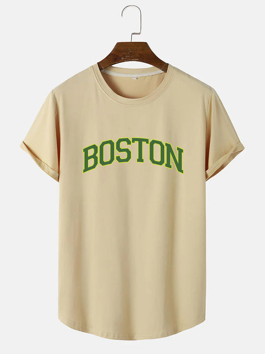 Boston Green Print T-Shirt