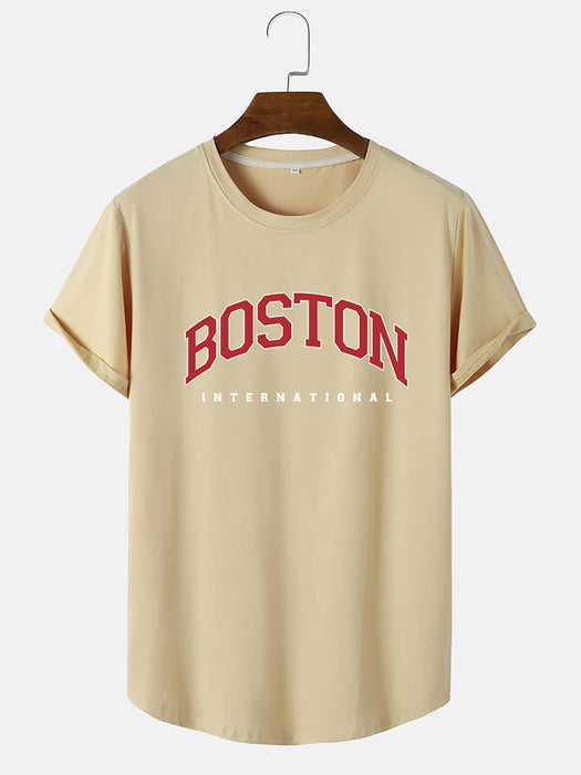 Boston Print Cool T-Shirt