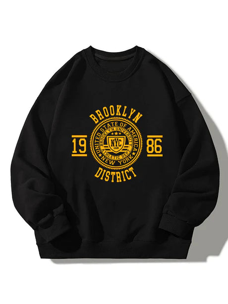 Brooklyn Varsity Print Sweatshirt