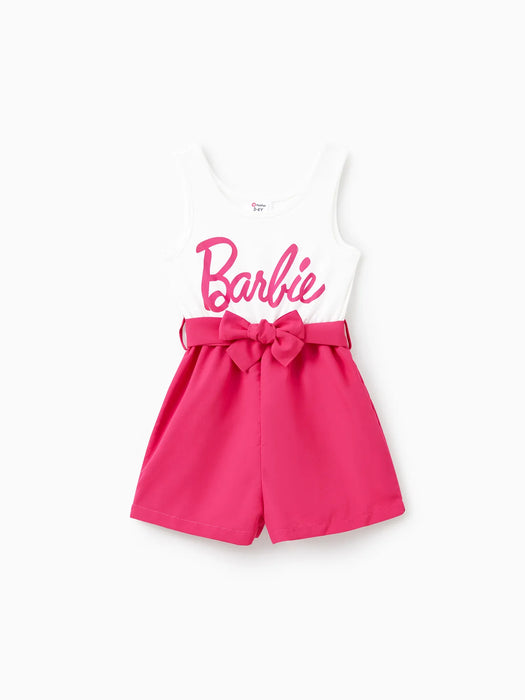 Barbie Letter Print Rompers Family Matching Set