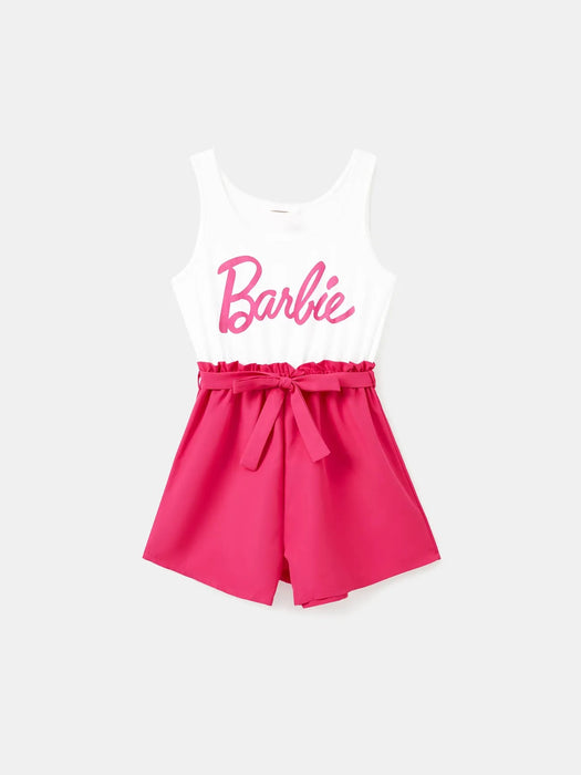 Barbie Letter Print Rompers Family Matching Set