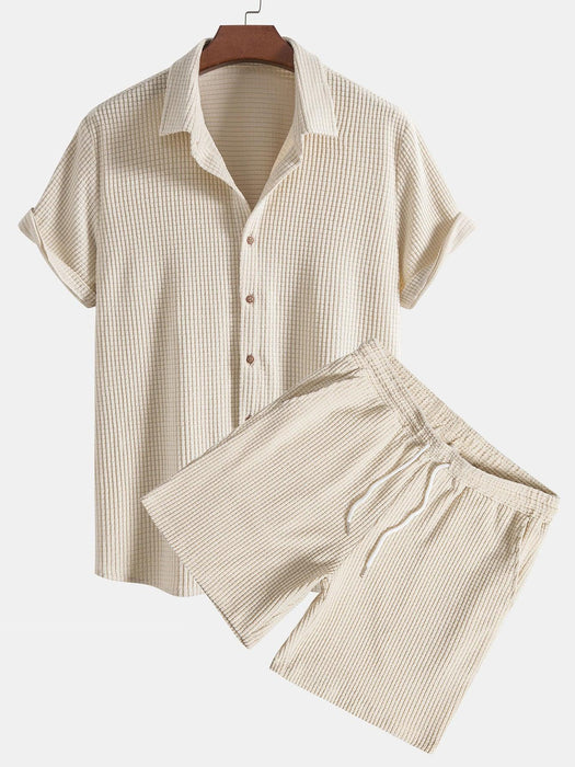 Button Up Cotton Lounge Set