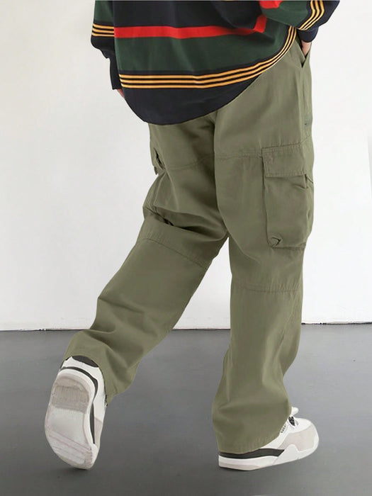 Cargo Pants With Flap And Side Pockets