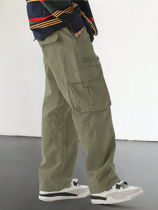 Cargo Pants With Flap And Side Pockets