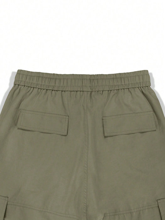 Cargo Pants With Flap And Side Pockets