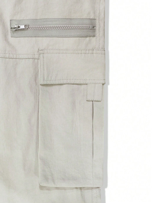 Cargo Pants With Flap And Side Pockets