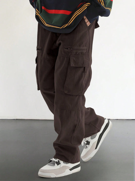 Cargo Pants With Flap And Side Pockets