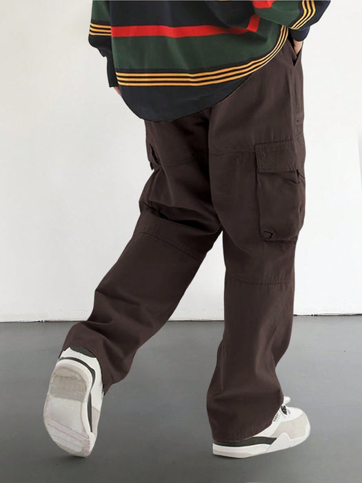 Cargo Pants With Flap And Side Pockets