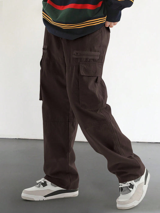 Cargo Pants With Flap And Side Pockets