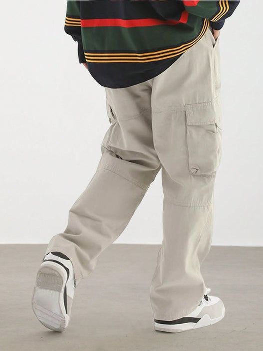 Cargo Pants With Flap And Side Pockets