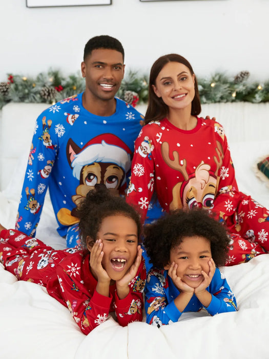 Cartoon Character Family Matching Christmas Pajama Set