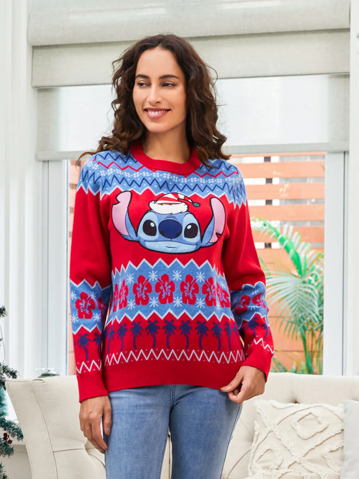 Cartoon Printed Family Matching Christmas Sweater Set