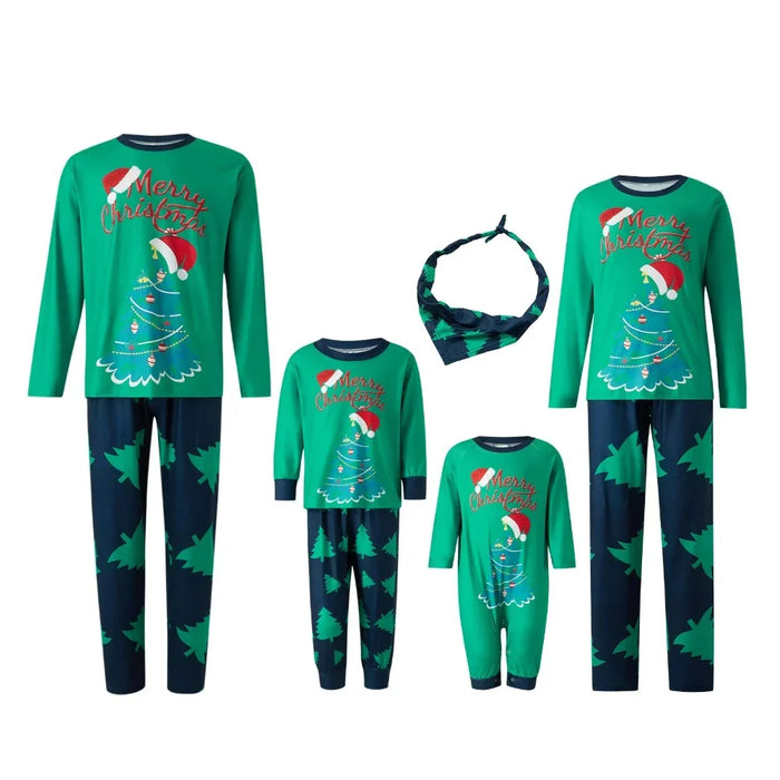 Christmas Tree Family Matching Pajamas