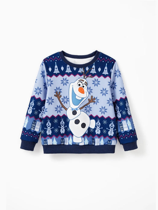 Elsa And Olaf Print Family Matching Christmas Sweater Set