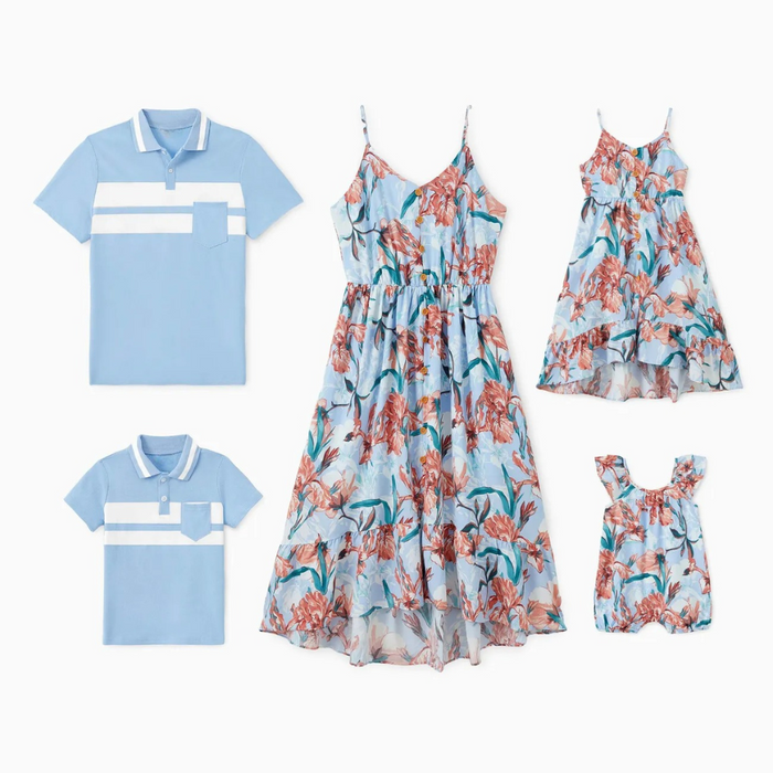 Coordinated Floral Family Matching Outfit Set