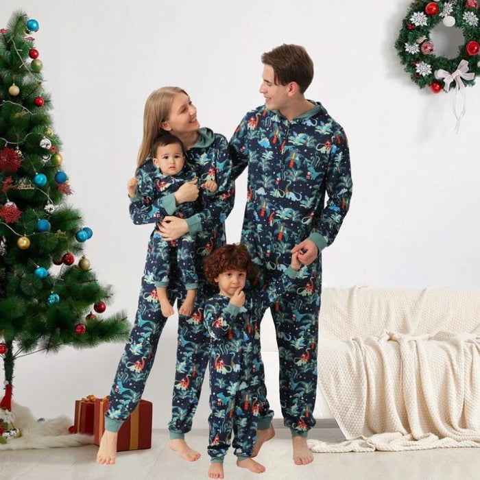 Christmas Family Matching Pajamas Dinosaur