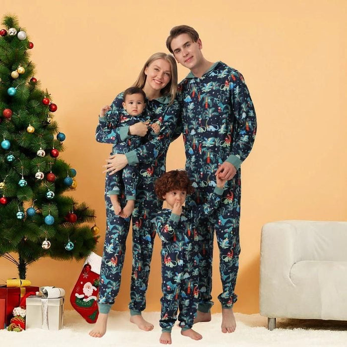 Christmas Family Matching Pajamas Dinosaur