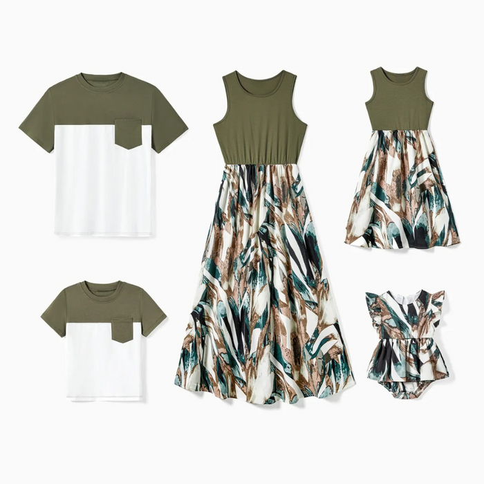 Earthy Tones Family Matching Outfit Set