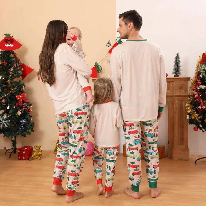 Christmas Cars Family Pajama Set