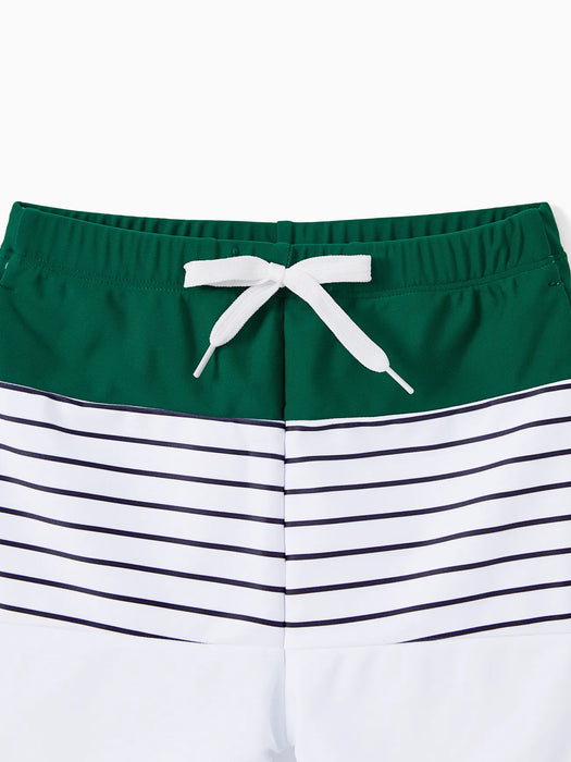 Family Matching Two Piece Swim And Drawstring Trunks