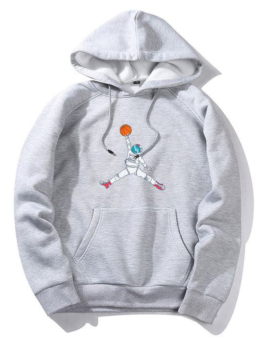 Basketball Astronaut Print Hoodie