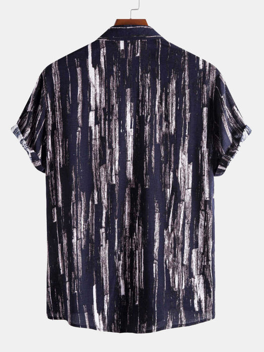 Abstract Retro Print Shirts