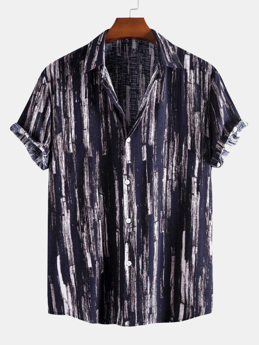 Abstract Retro Print Shirts