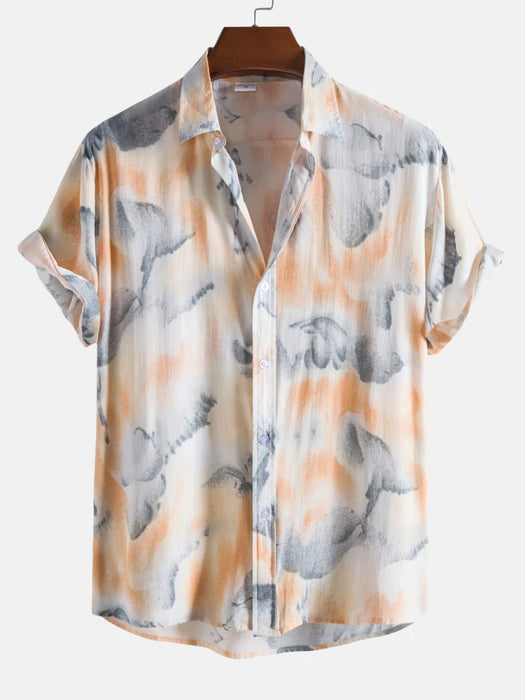 Abstract Ink Print Shirt