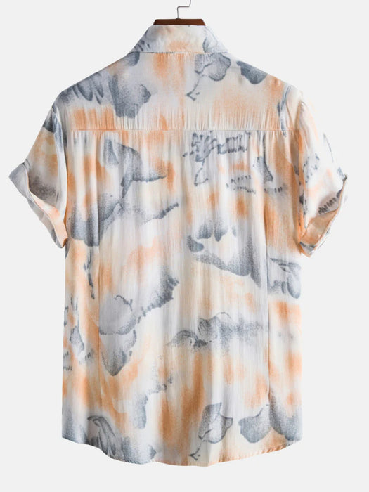 Abstract Ink Print Shirt