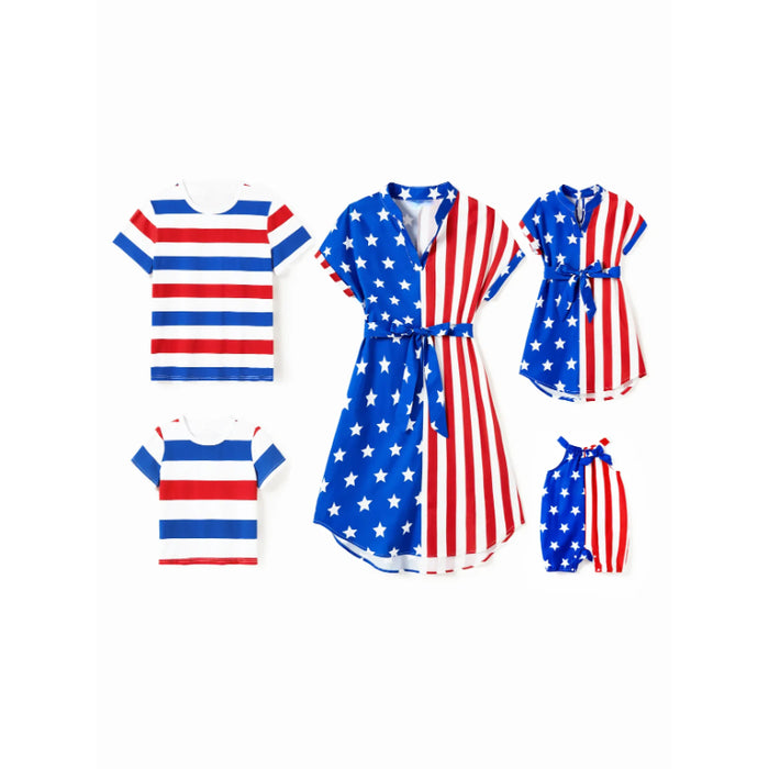 Independence Day Matching Family Outfits Set