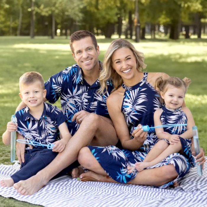 Leaf Print Family Beach Family Matching Sets