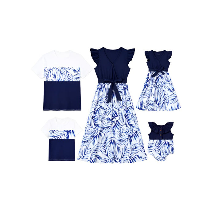 Leaf Printed Family Outfit Set