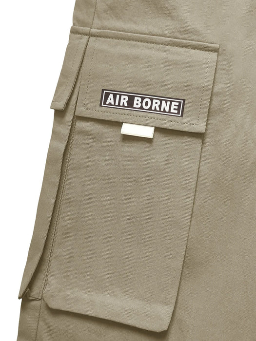 Letter Graphic Flap Pocket Cargo Pants