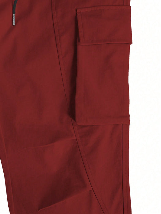 Loose Fit Cargo Pants With Flap Pockets