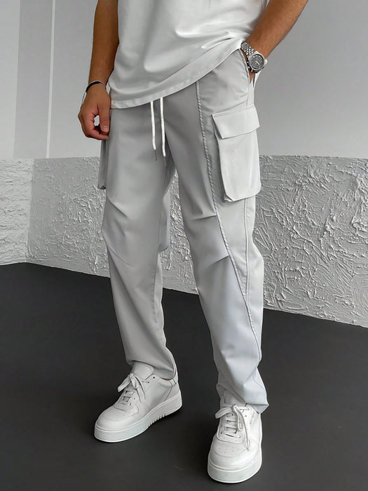 Loose Fit Cargo Pants With Flap Pockets