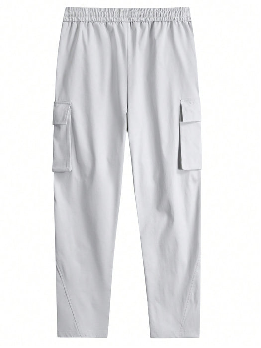 Loose Fit Cargo Pants With Flap Pockets