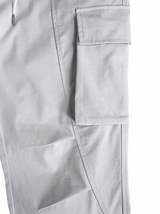 Loose Fit Cargo Pants With Flap Pockets