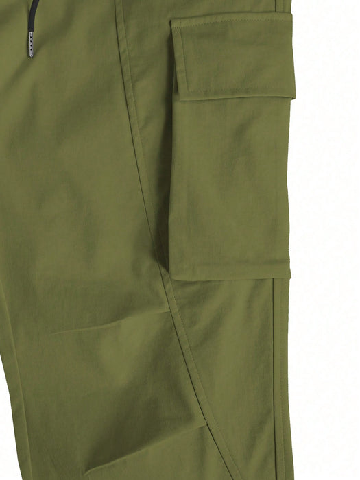 Loose Fit Cargo Pants With Flap Pockets