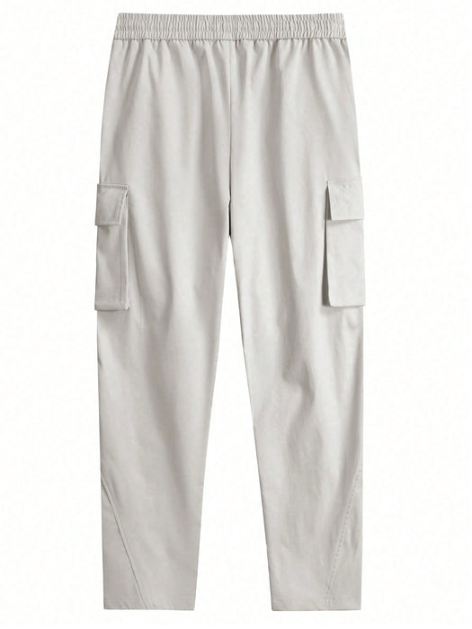 Loose Fit Cargo Pants With Flap Pockets