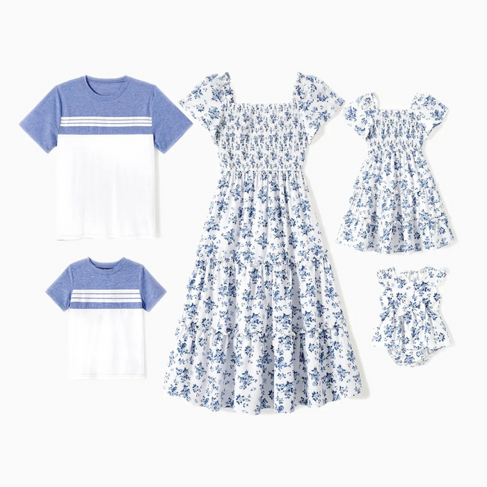 Casual Floral Collection Family Matching Outfit Set