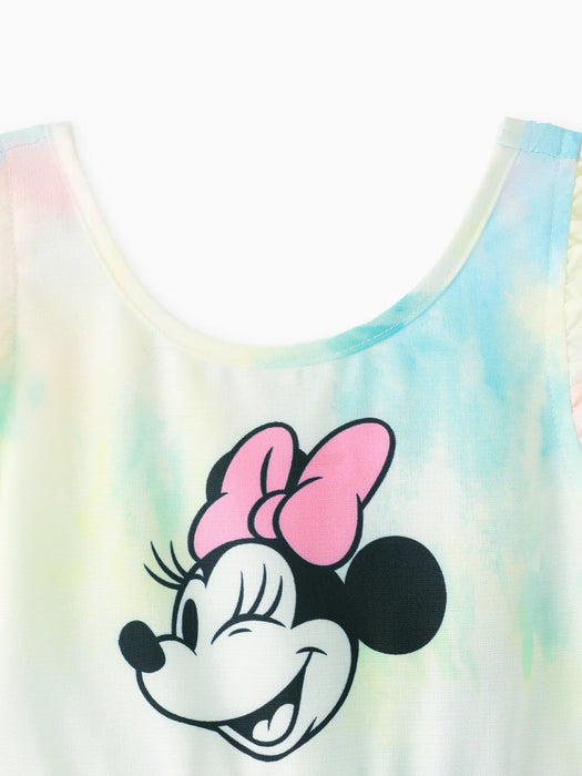 Mickey And Friends Tie Dye Character Print Tees And Dresses Family Matching Set