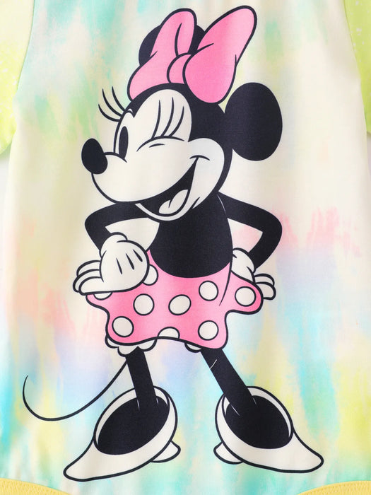 Mickey And Friends Tie Dye Character Print Tees And Dresses Family Matching Set