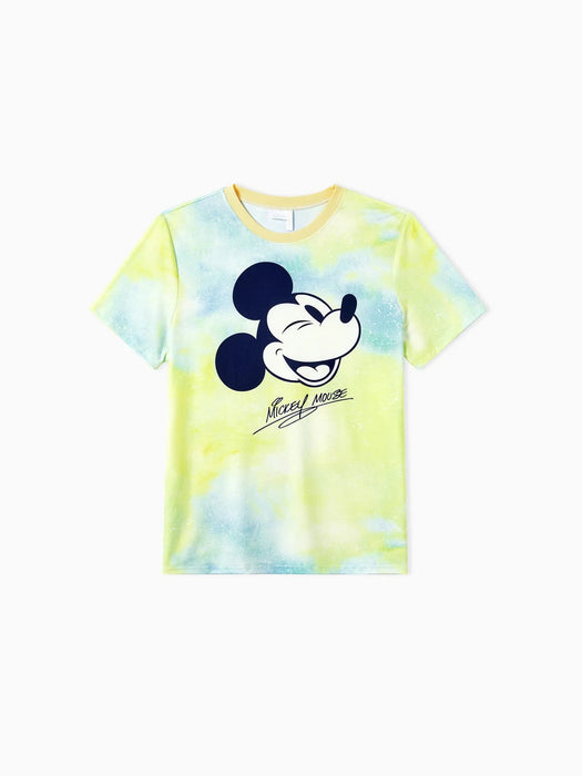 Mickey And Friends Tie Dye Character Print Tees And Dresses Family Matching Set