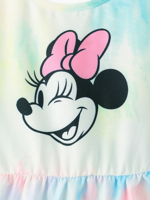 Mickey And Friends Tie Dye Character Print Tees And Dresses Family Matching Set