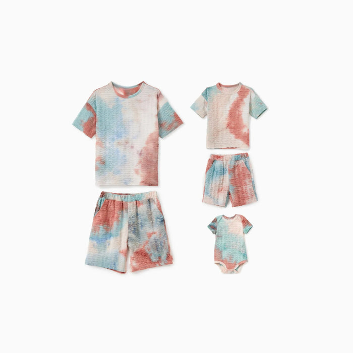 Mommy And Me Tie Dye Family Matching Sets